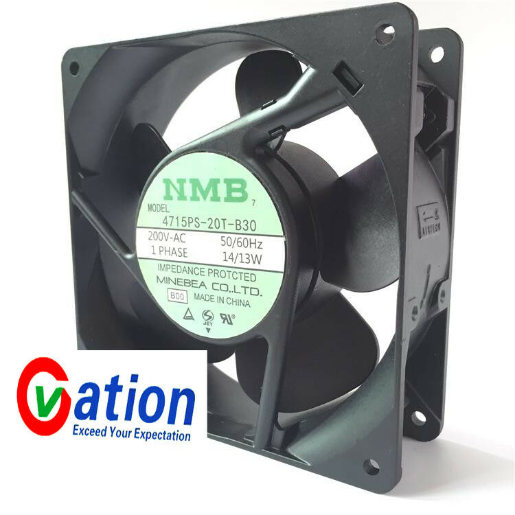 For NMB 4715PS-20T-B30Aluminum frameAC Cooling fanAC200V14/13W 120*120*38MM 2pin