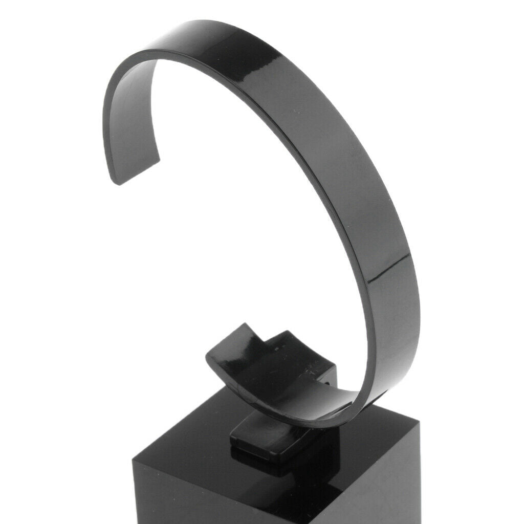 3X Acrylic Watch Display Stand Showcase Bracelet Display Holder 4cm Black