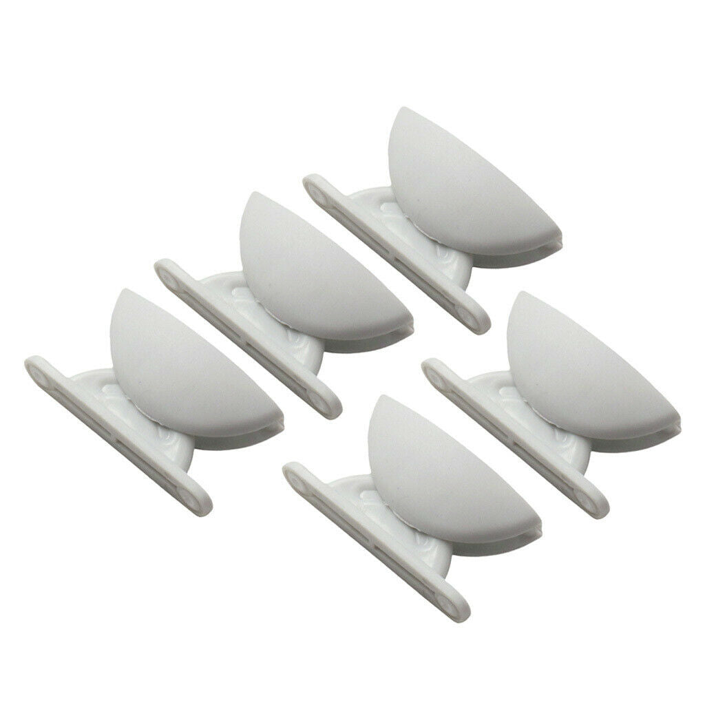 5x  Nylon Door Catch Stopper Holder Cabinet Cupboard RV Sail Caravan Cargo White