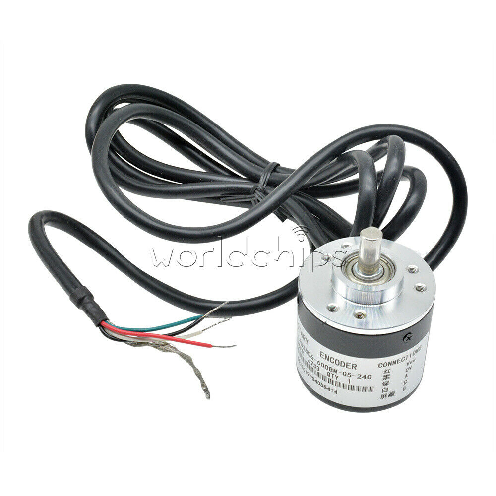 5V-24V Encoder 600P/R AB 2 phase 6mm Shaft Incremental Rotary Encoder