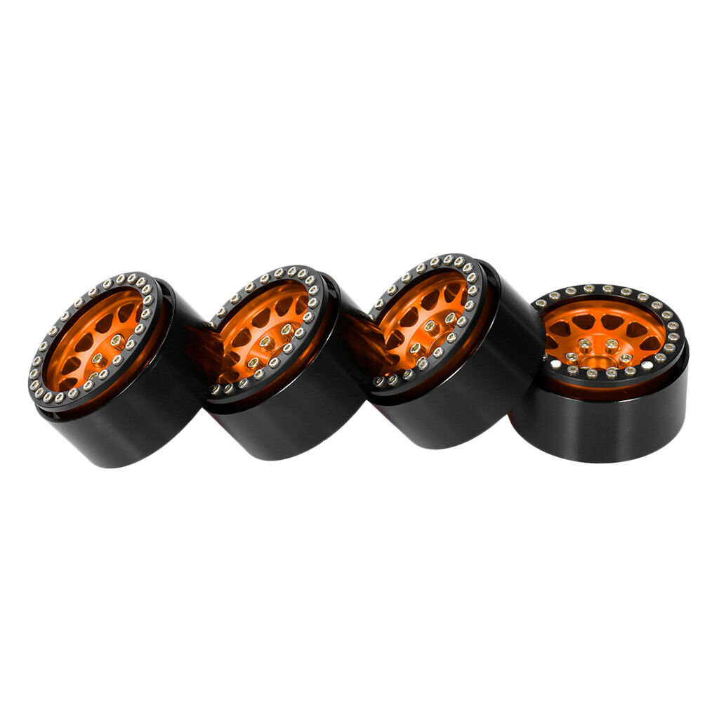 Metal 1.9" Beadlock Wheels Rims for 1:10 HPI RC Crawler Car Replacement