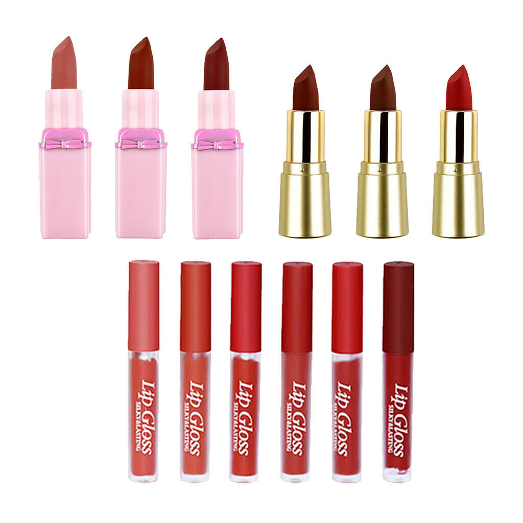 6 Packs Smooth Makeup Lip Gloss Hydrating Liquid Lipstick Lip Tint Stain