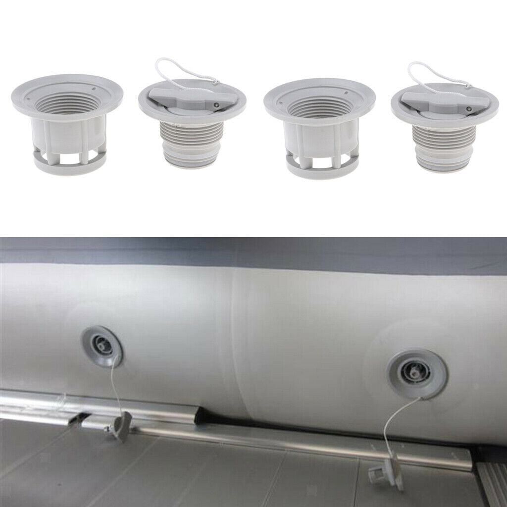 2Pack 6 Holes Seal Air Valve   for Inflatable Boat Raft Dinghy Kayak Canoes