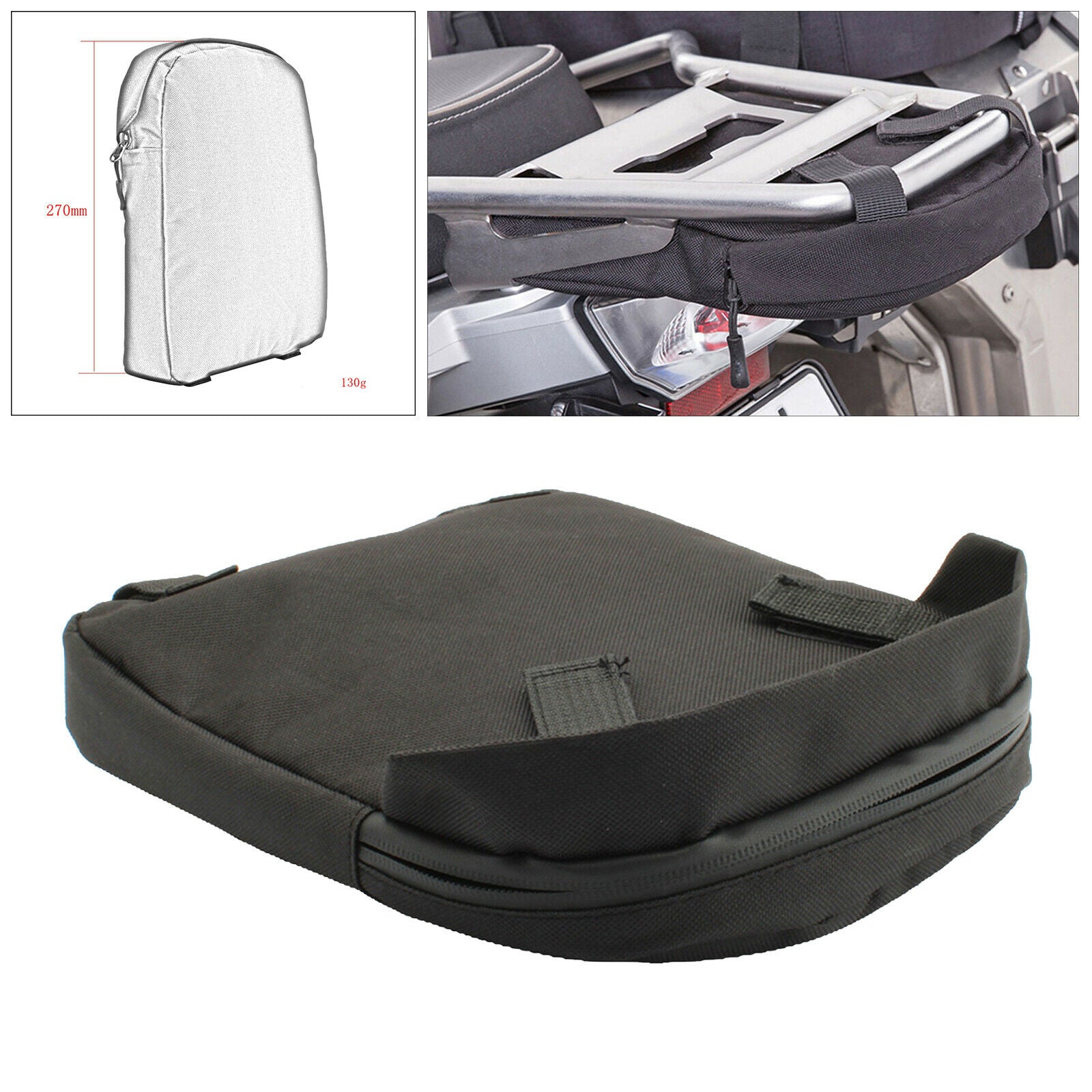 Motorcycle Under Luggage Rack Bag Storage For BMW R1250 GS Adventure Black