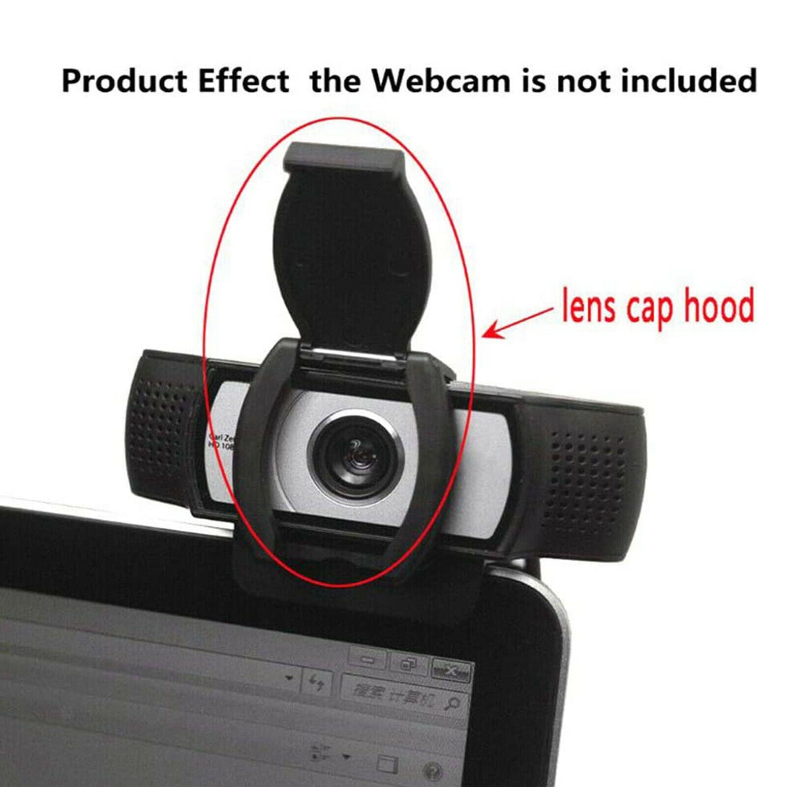 1x New Protects Lens   Hood Cover for Logitech C920 C922 C930e Black