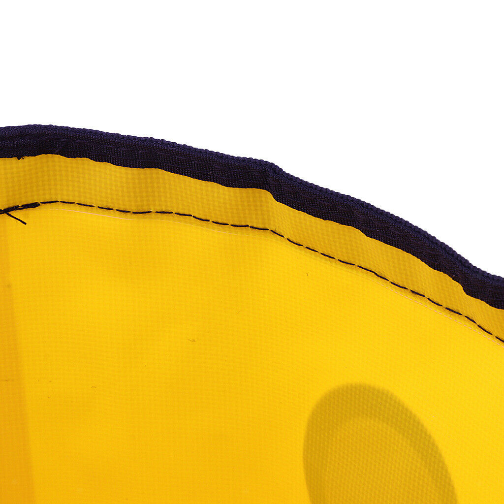 Folding Bucket Water Container Bag for Outdoor Camping Fishing 20L Yellow