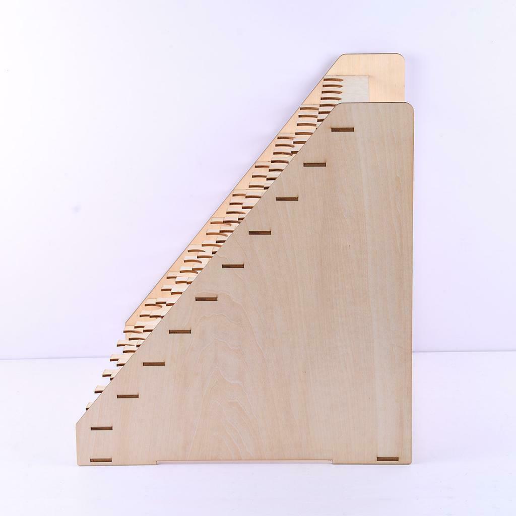 Wooden Paint Rack DIY Epoxy Tools, Storage Box Organizer Holder, 65 Holes