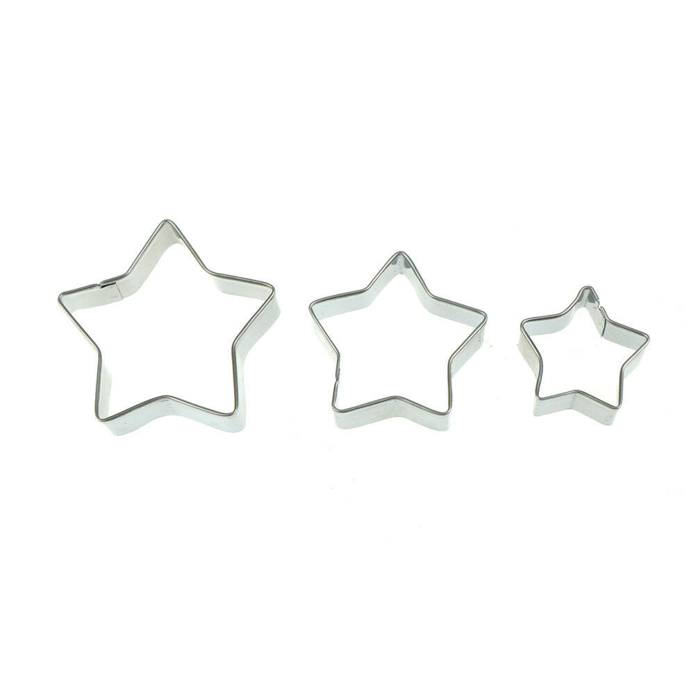 5pcs five-pointed star stainless steel cookie cutter cake biscuit diy moul.l8