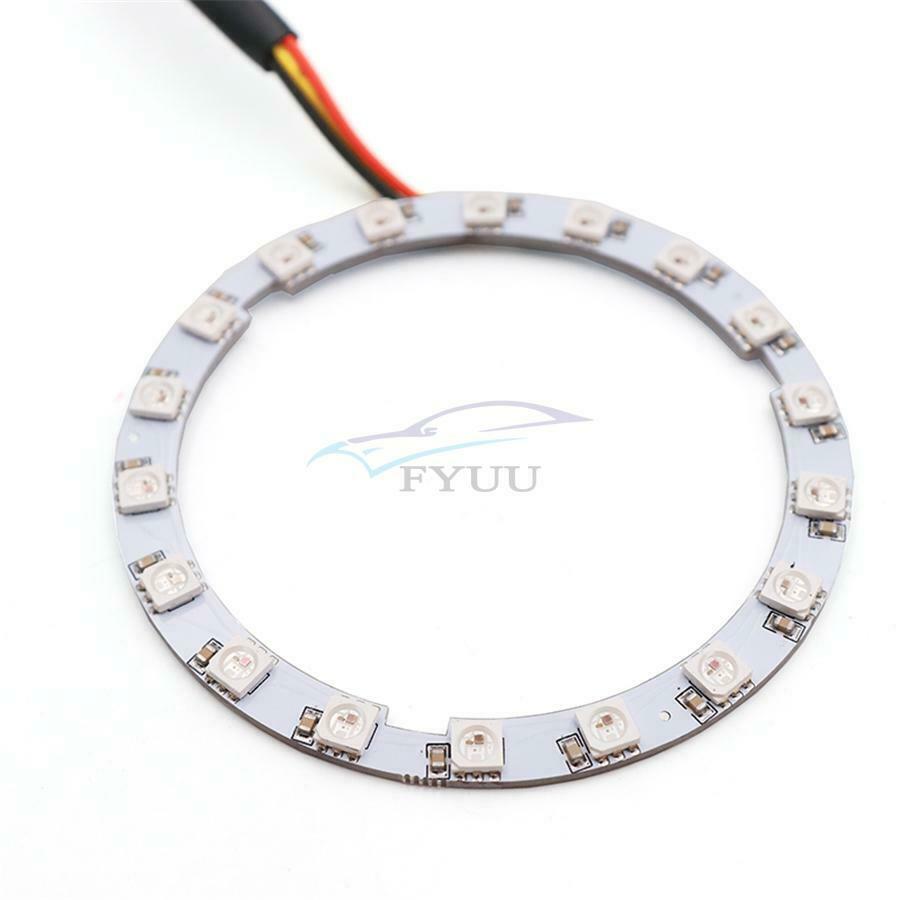 12V-24V RGB Multi-color PC Protector Lens Angel Eyes Ring Lights For iOS Android