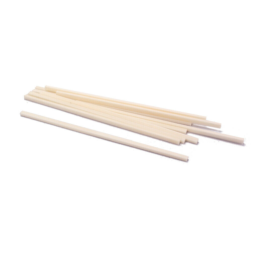 Pack of 10 Guitar Banjo Bridge Saddle Nut Blank Bone Strips String Instrument