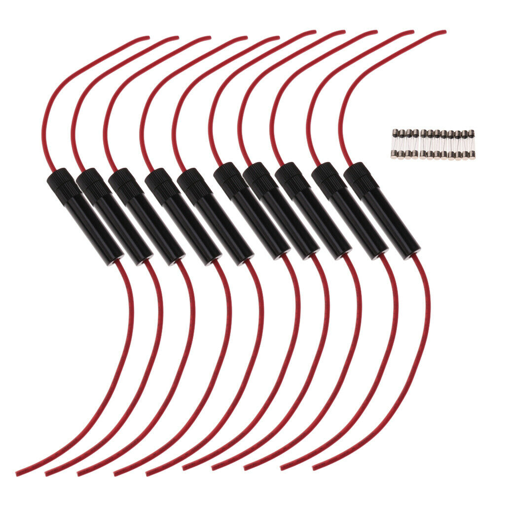 10 Pieces High Quality 6x30 AGC Fuse 16 AWG Holder Online