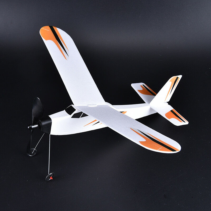 1pc foam aircraft rubber band power body glider fighter aircraft assembly modeFL