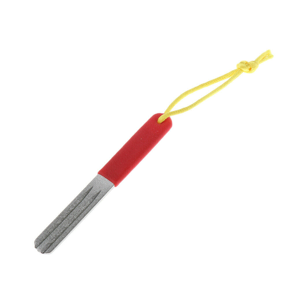Mini Fishing Hook Sharpener Hook File with Handle Sharpening Guides 10cm