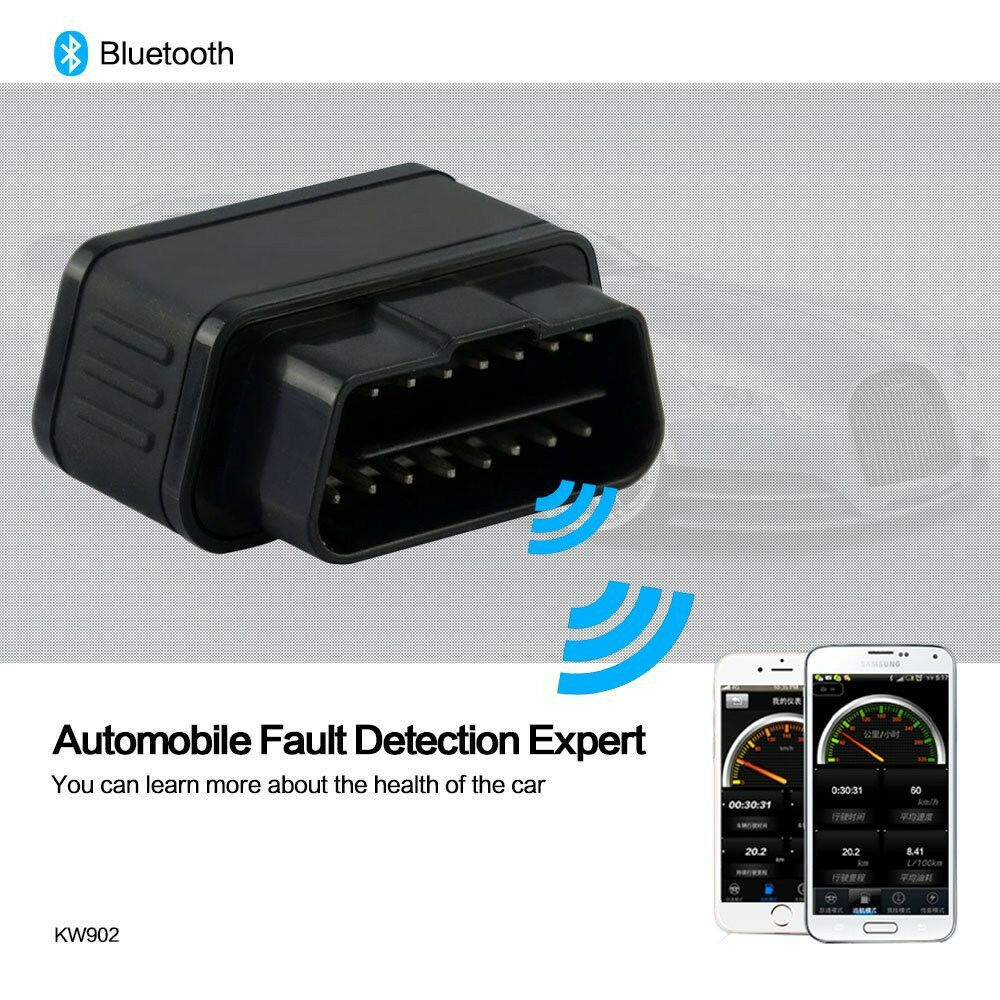 ELM327 KW901 Bluetooth ODB2 OBDII Auto Fault Diagnostic Scanner Code Reader Tool