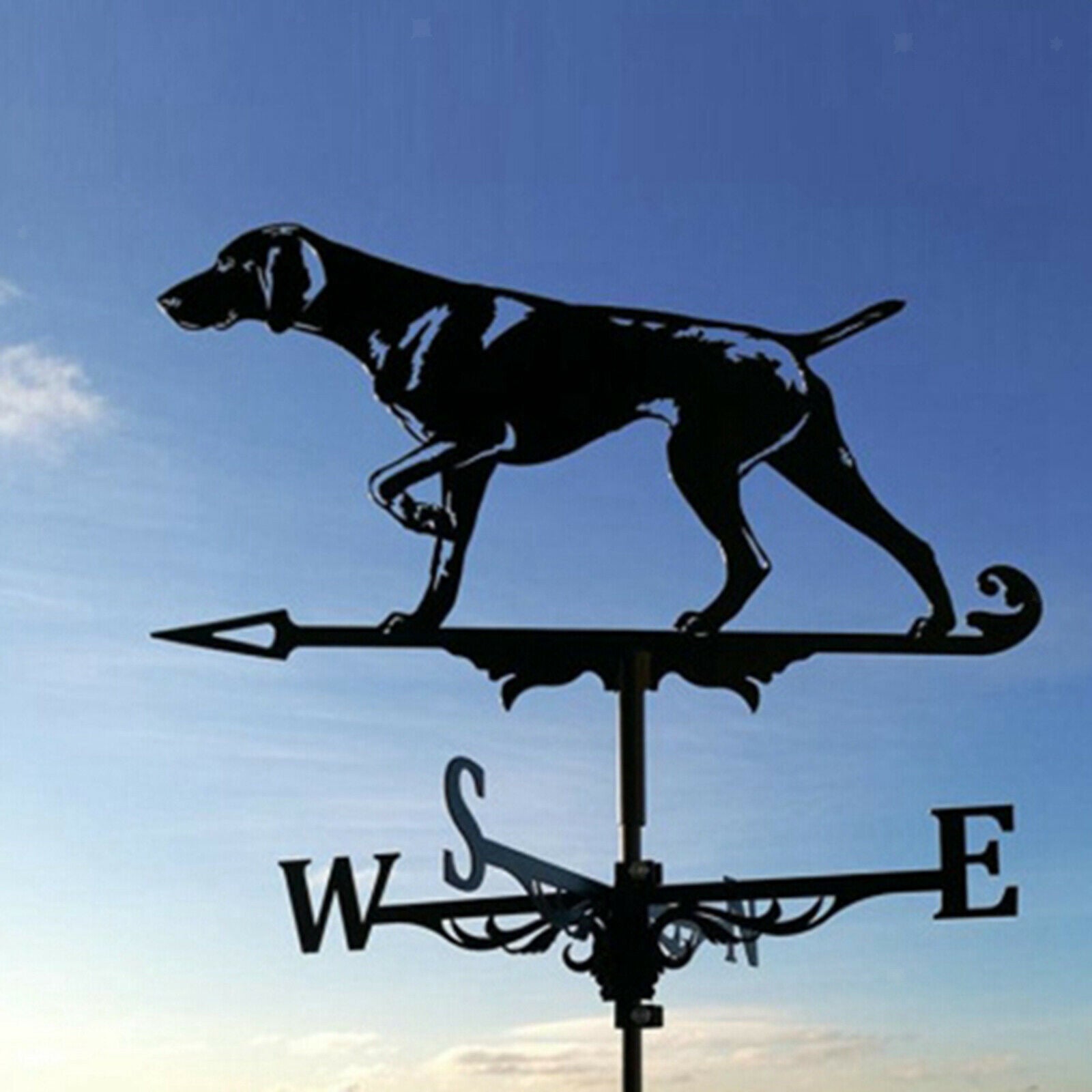 Weathervane Professional Black Hound for Farm Home Outdoor Garden Stake