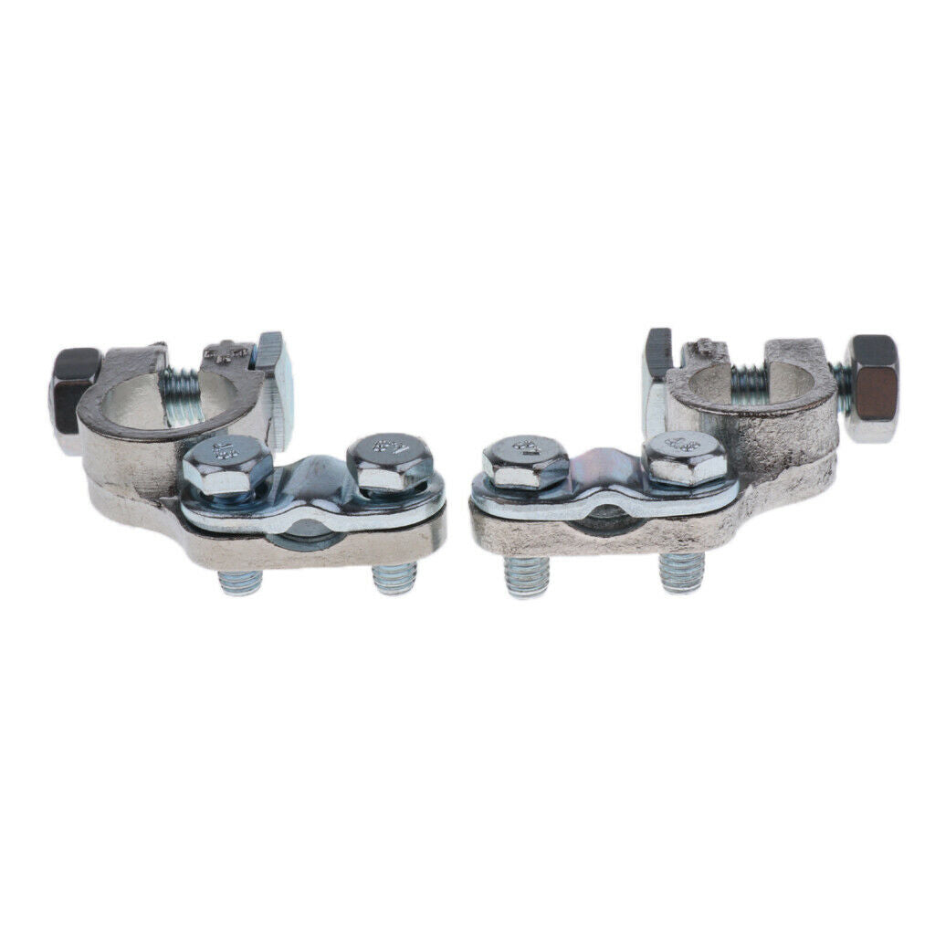 2pcs Brass Positive Negative Car Battery Terminal Clamp Clip Connector