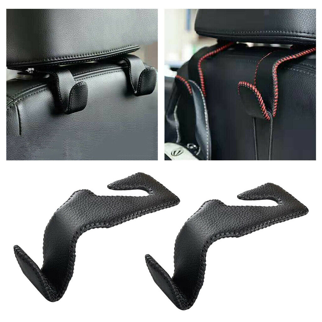 2x Universal Car Seat Headrest Hook Back Seat Purse Bag Handbag Hanger