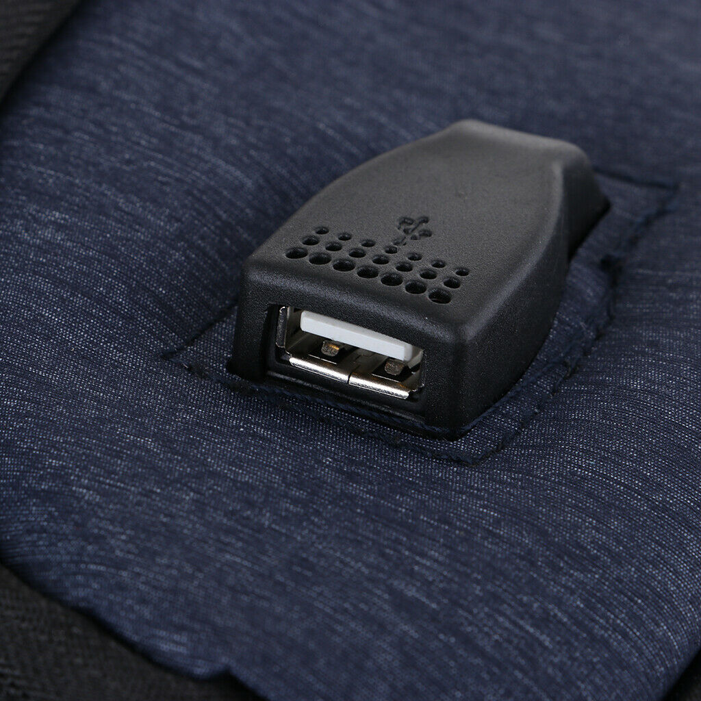 USB Charging Chest Crossbody Sling Bag Backpack Blue