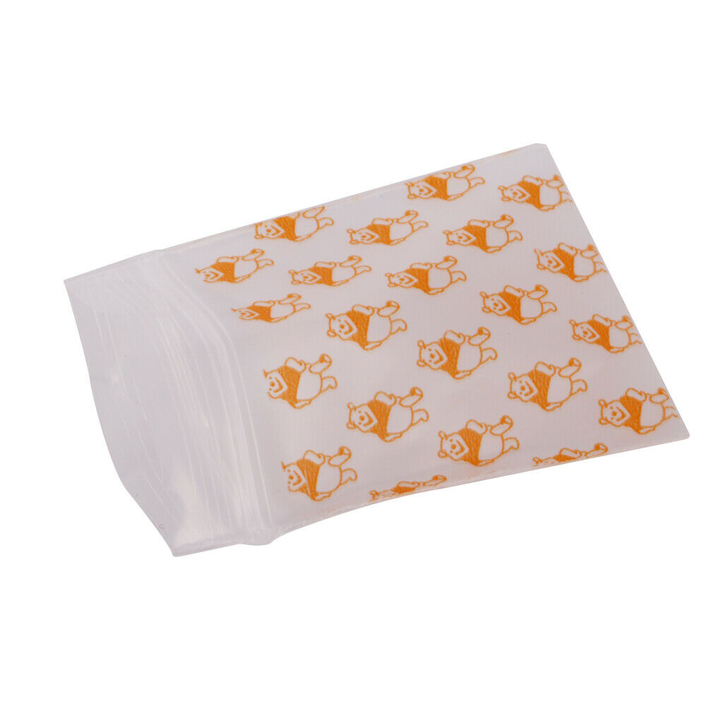 200 PCS Small   Bags Resealable Bag Self Seal Bag Valve Bag, 2 Styles, 100 pcs