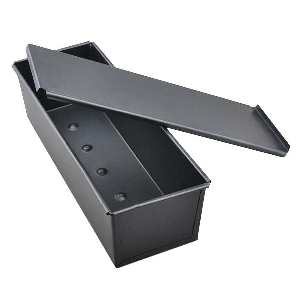 1kg Non Stick Loaf Pan Baking Fruit Cake Bread Tin Oven Tray with Lid Black