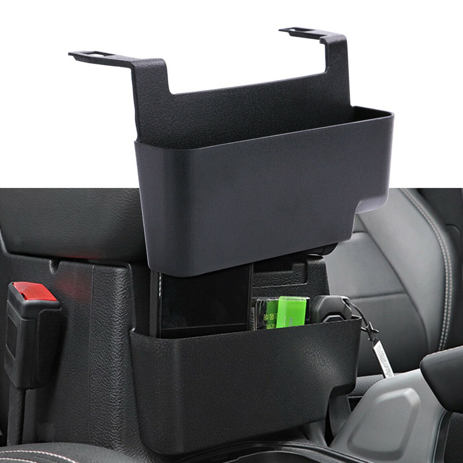Armrest Storage Box Tray for Jeep Wrangler JK Interior Accessories Black