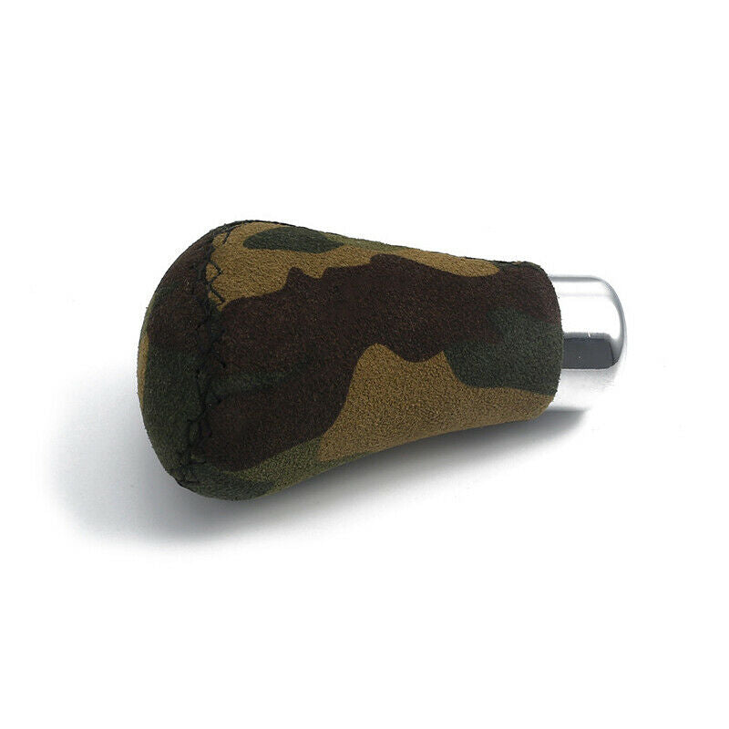 Army Camouflage Auto Car Shifter Gear Stick Knob Head Manual Automatic Leather