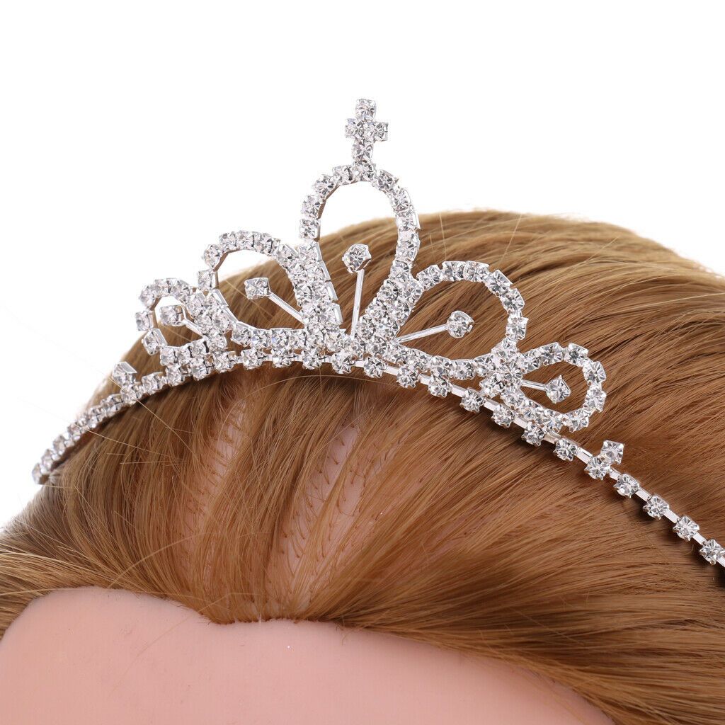 Crystal Hair Crown Tiara Girls Woman Hairband Wedding Hair Jewelry