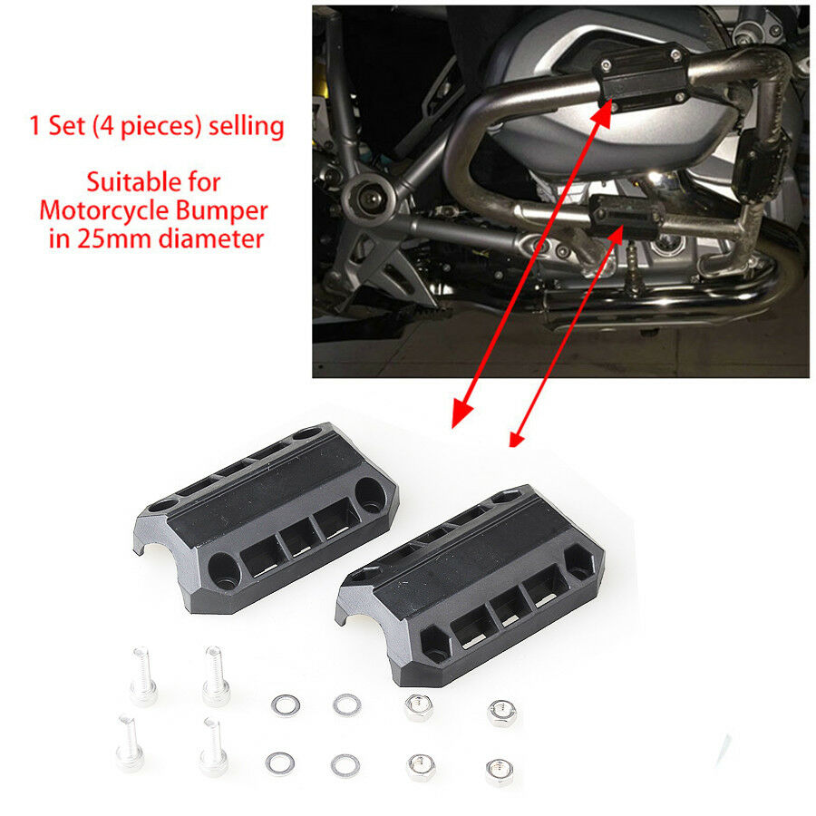 25-26 mm Motorcycle Bumper Crash Bars Engine Protective High Quality Nylon Block