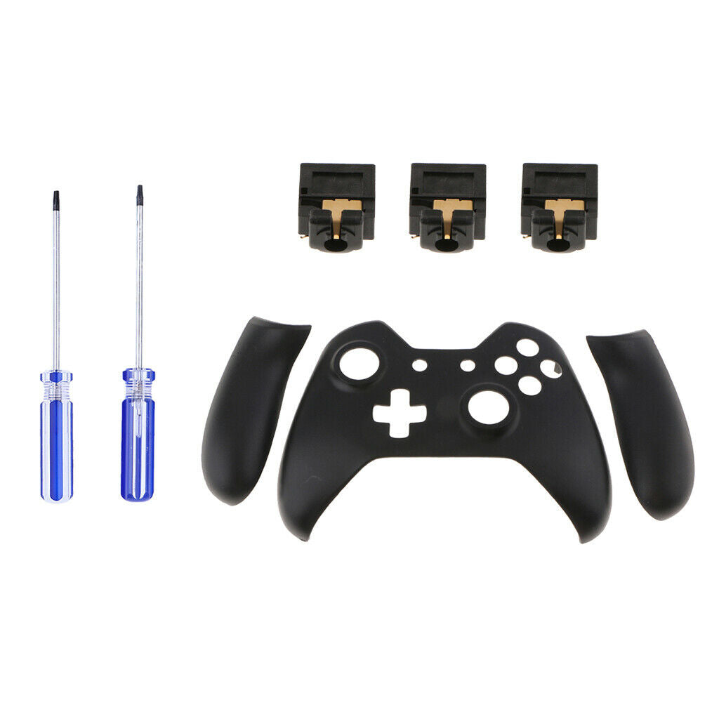 Front Shell Faceplate L R Panel + 3x Headphone Jack for   One Controllers