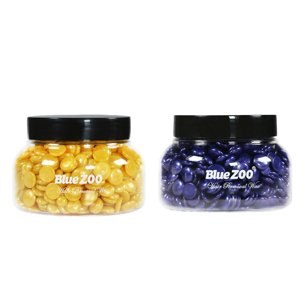 2 Pcs Wax Beans Hot Film Wax Bead Hair Removal Painless Depilatory 150g