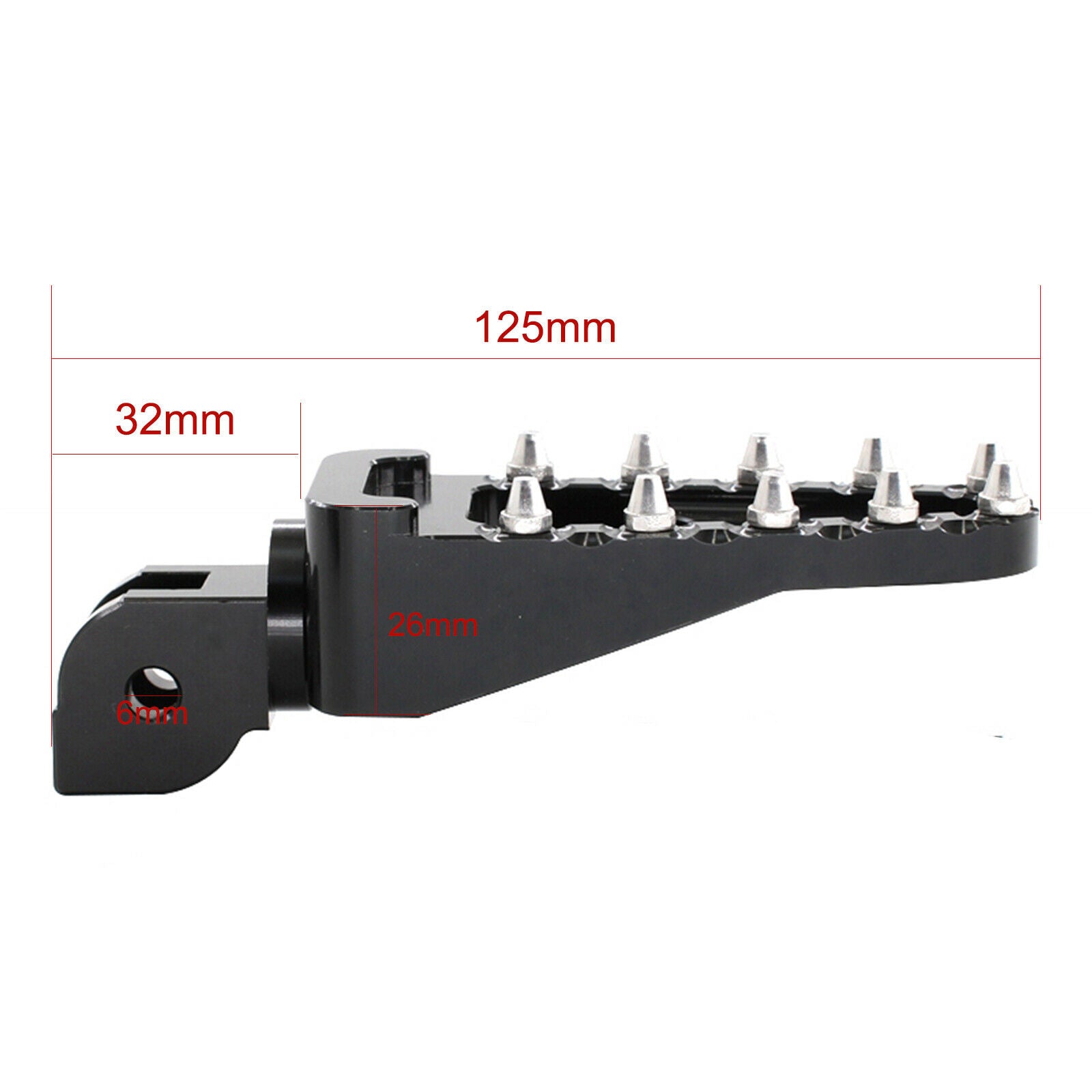 New Foot Pegs Footrest Foot Pedals for Ducati 400 800 1100 15-20 Front Black