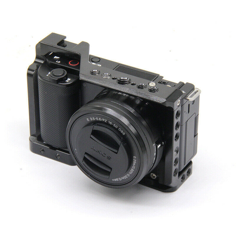 New Quick Release Protective Camera Cage for Sony ZV-E10 Camera Non-slip Black