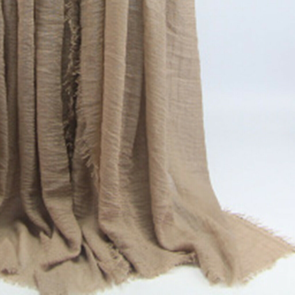 2pcs Womens Cotton Long Scarf Crinkle Hijab Hijab Head Scarf Neck Wrap