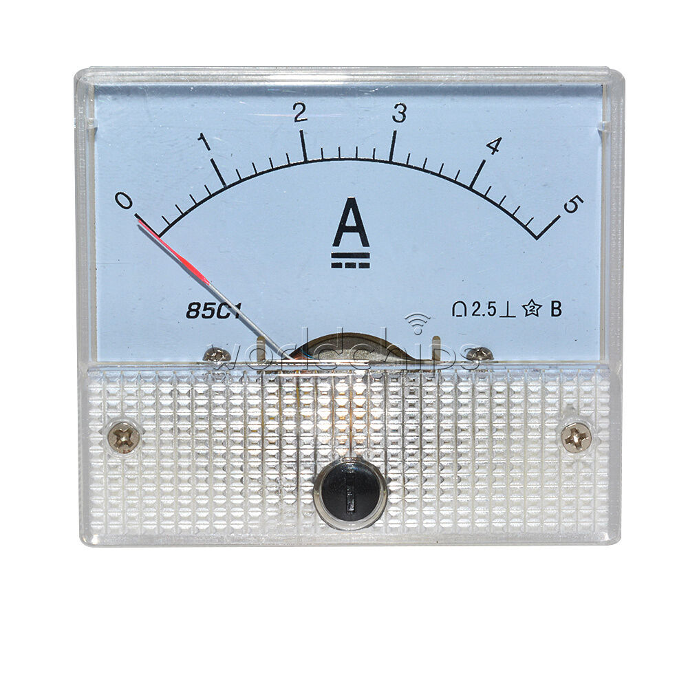 Analog AMP Current Panel Meter DC 0~5A Ammeter 85C1 Brand New
