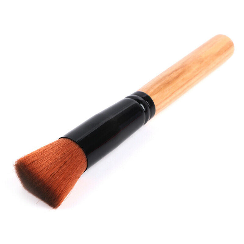 Wood Makeup Brushes Concealer Blush Liquid Foundation Face Make Up Brush .l8