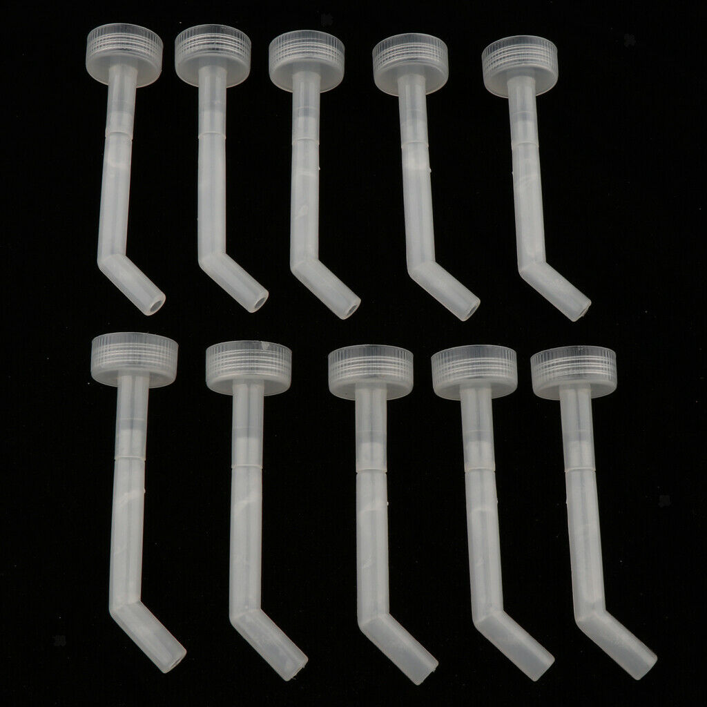 10 Pcs Poultry Screw Style Nippler Waterer Feeder for Chicken Duck Bird