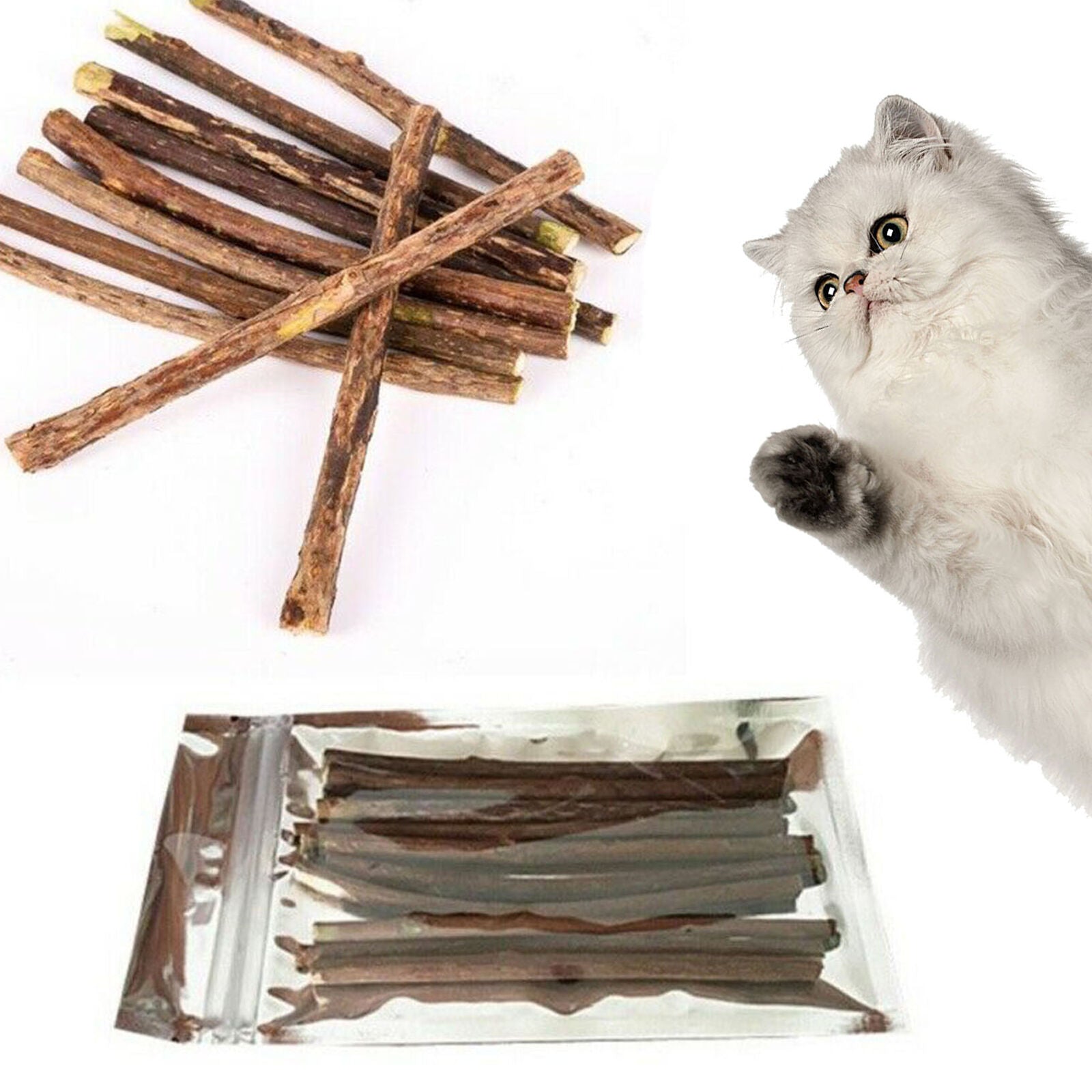 Cat Cleaning Teeth Catnip Pet Cat Molar Toothpaste Silvervine Cat Snacks Sticks