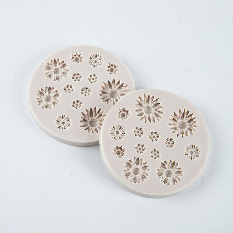 Daisy Wild Chrysanthemum Flower Shape Silicone Mold Sugarcraft cake Baking MFCA