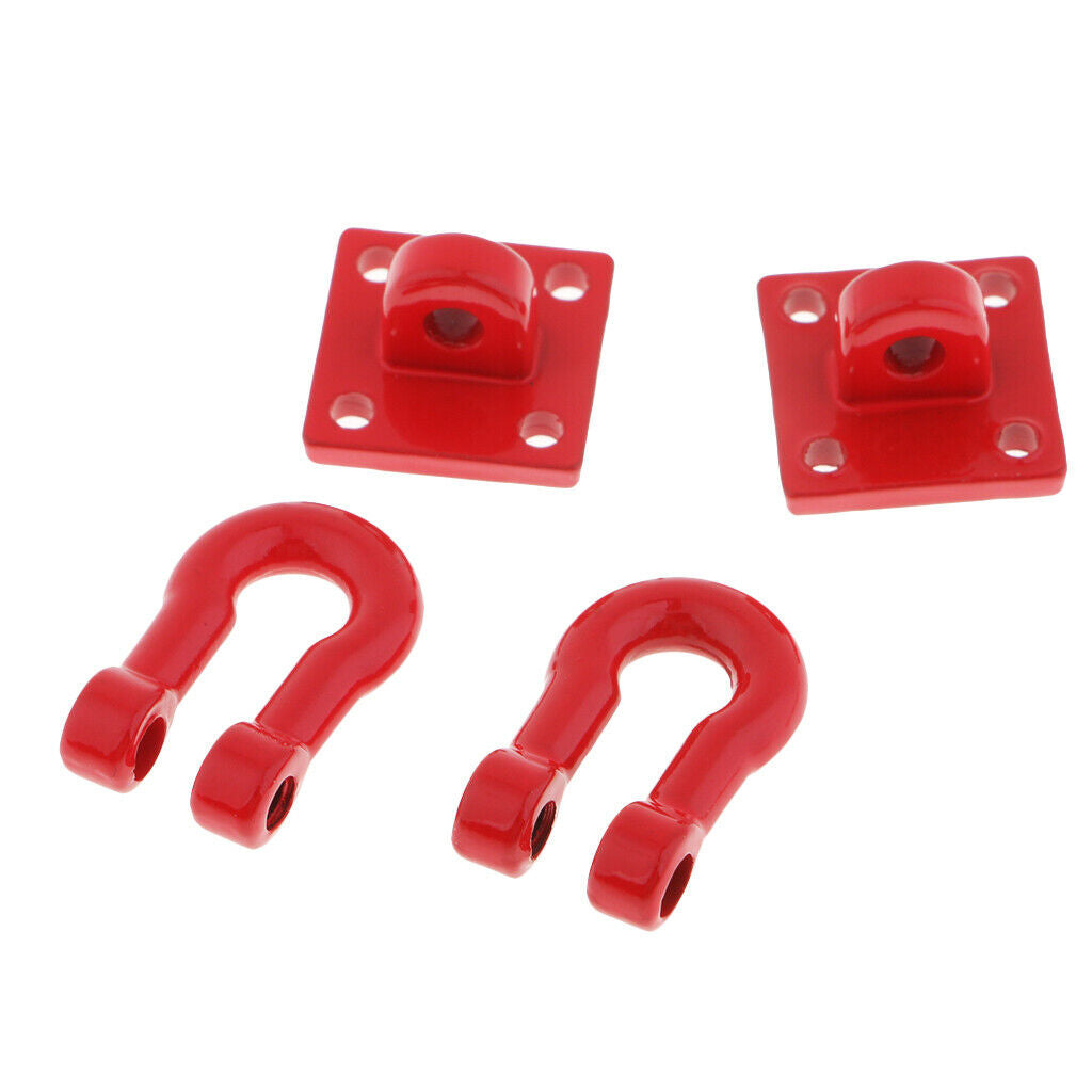 1 Set Tow Hook Towbar Chain Hook Deco Parts For 1/10 RC Car