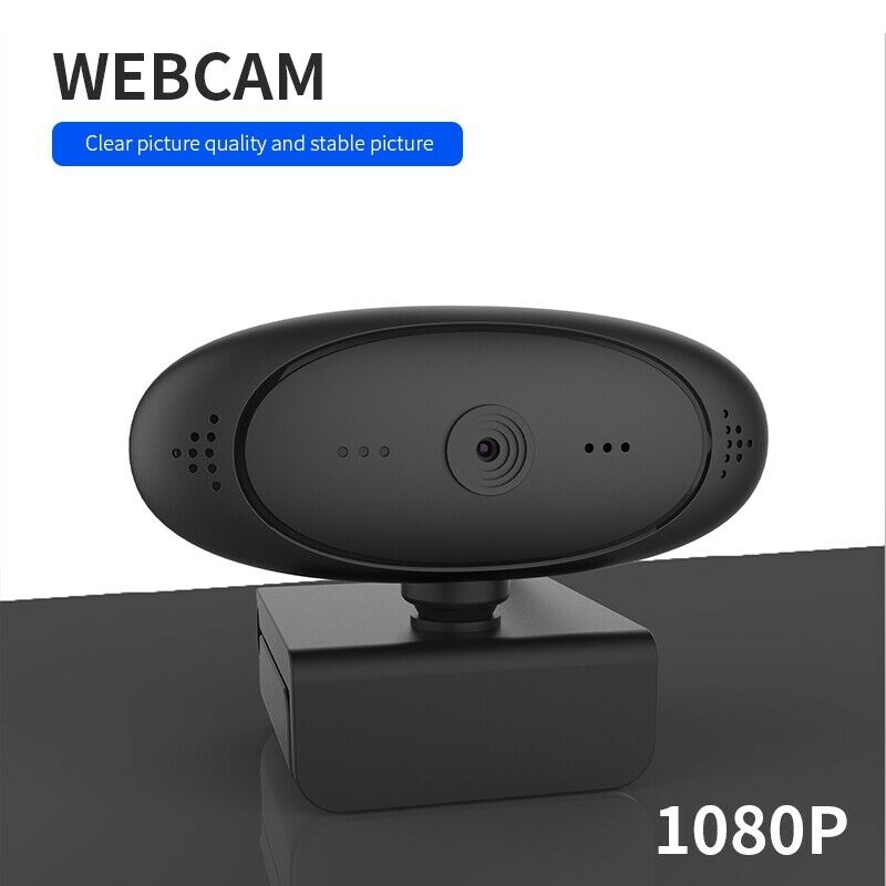 U02 1080P Full  Webcam, USB2.0 Built-in Microphone Call Camera 360 degree ClipY3