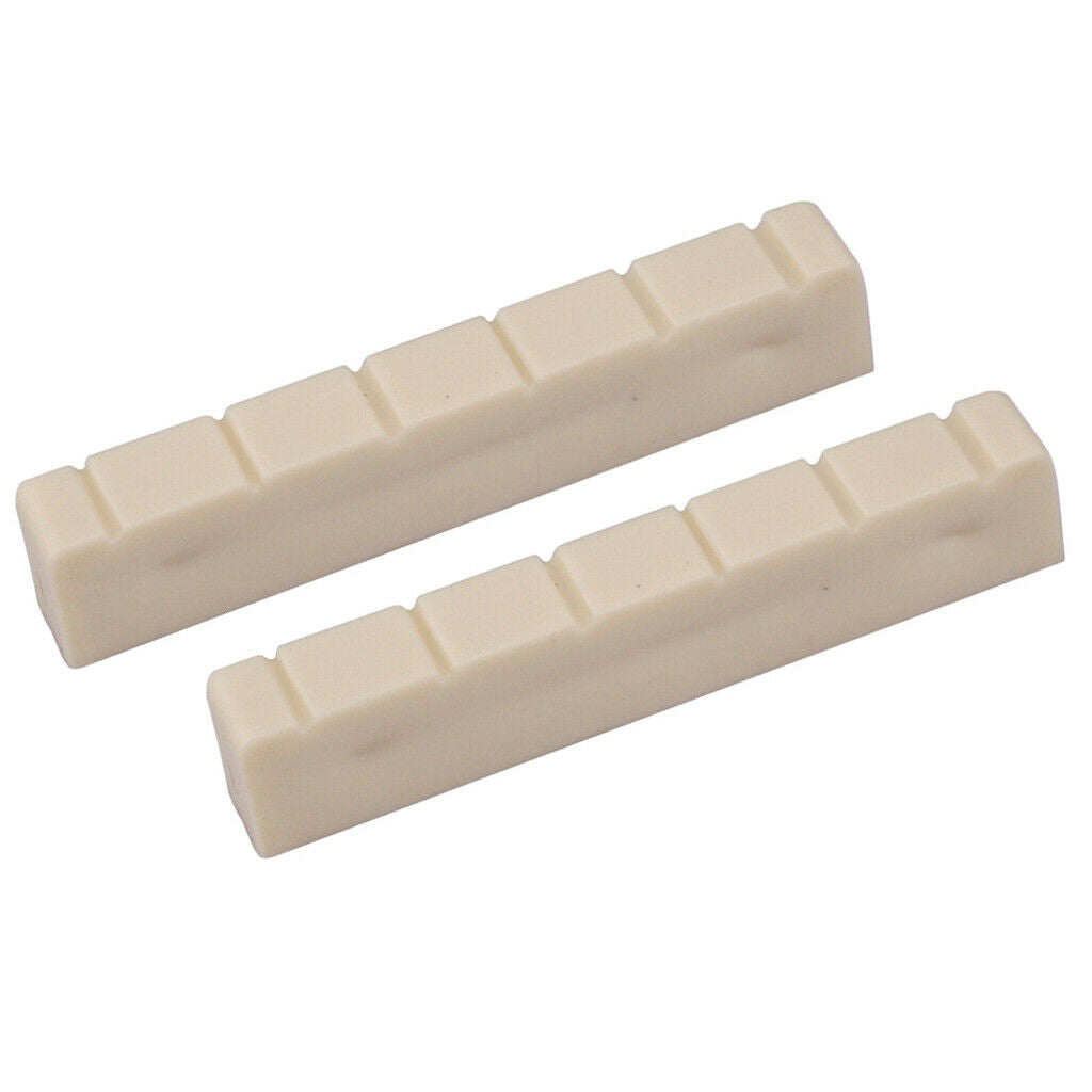 Classical Guitar Slotted Nut 48mm 6 Strings Classic Guitar Parts White NEW