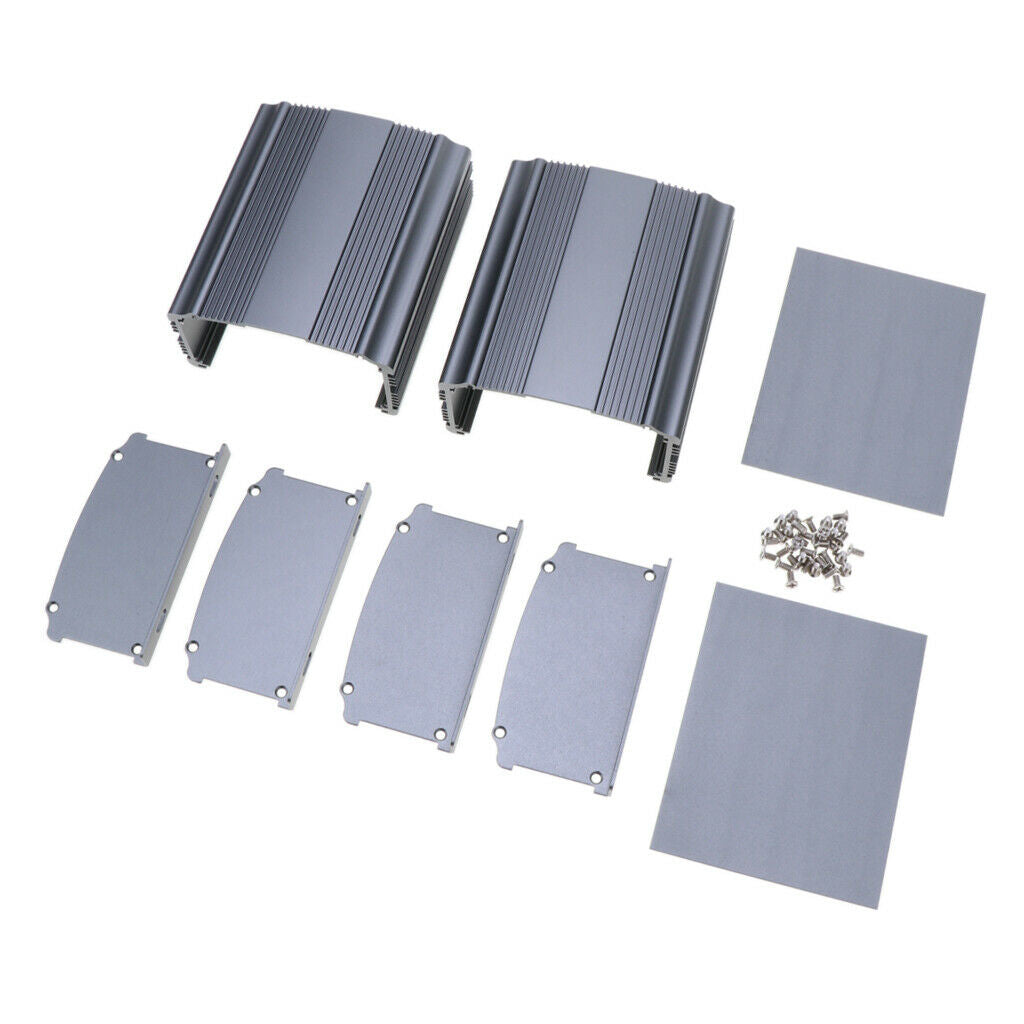 2-Pack Extruded Aluminum Electronic Power Enclosure PCB instrument Project Box