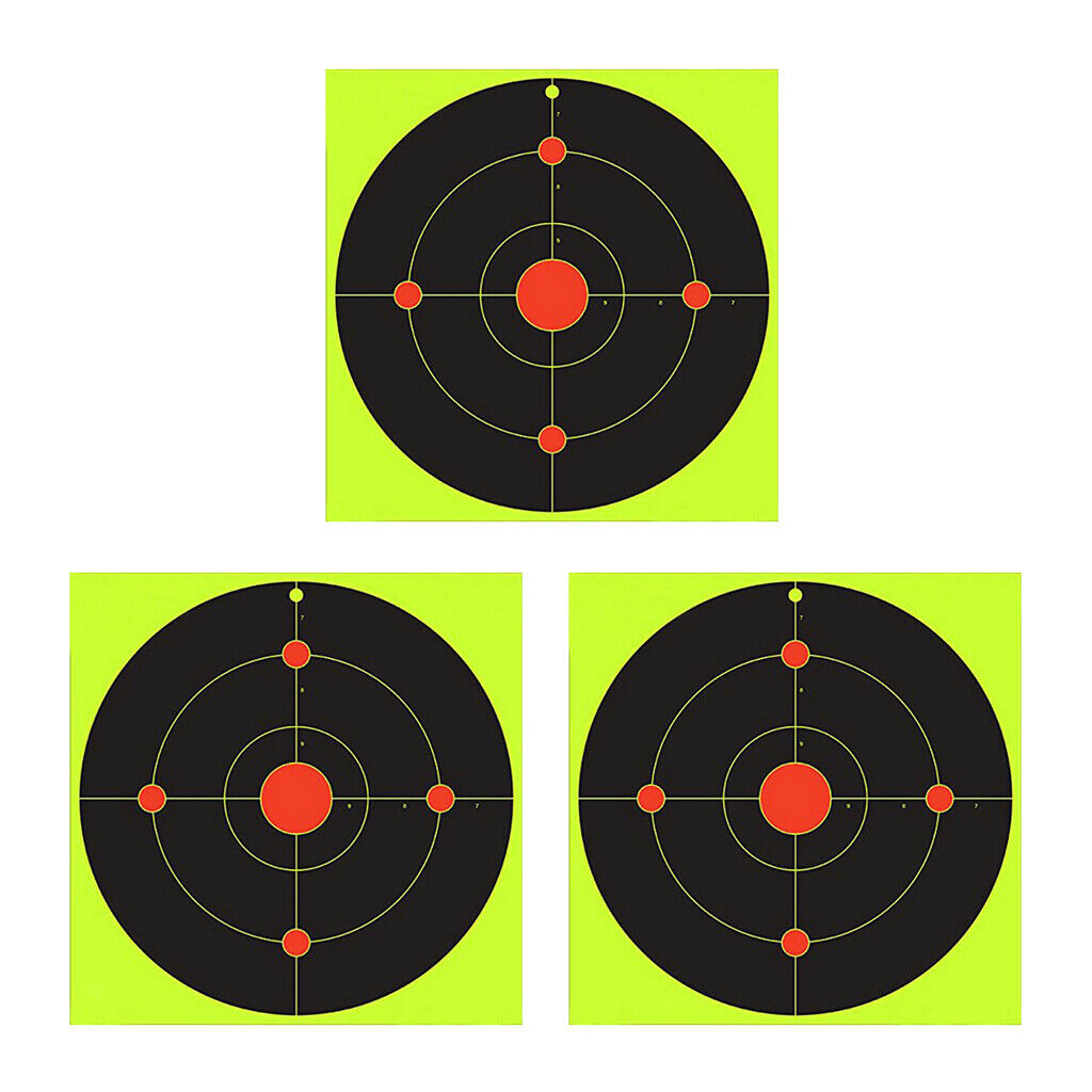 30x Adhesive Shooting Stickers Spots Hunting Shooting Target Paper 8inches