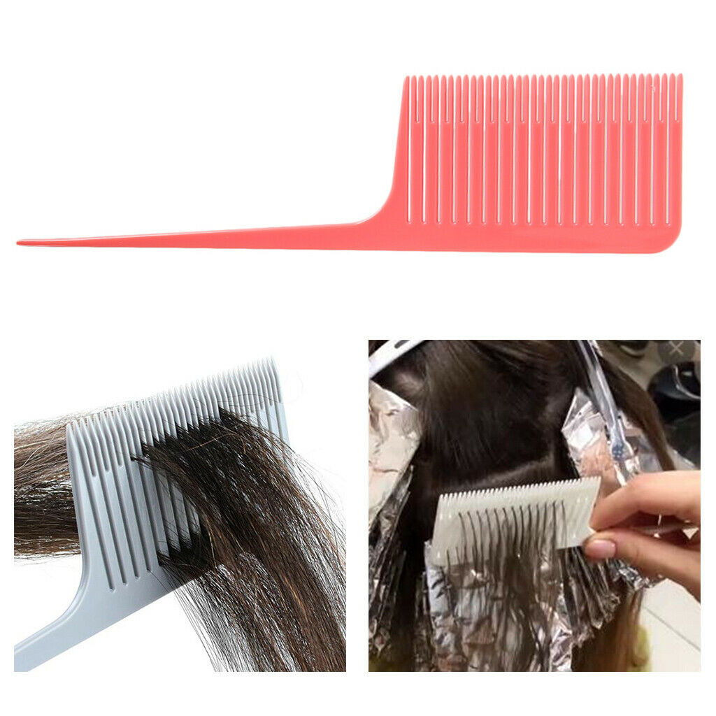 ABS Heat-resistant Weave Highlighting Foiling Hair Comb Hair Combs Pink