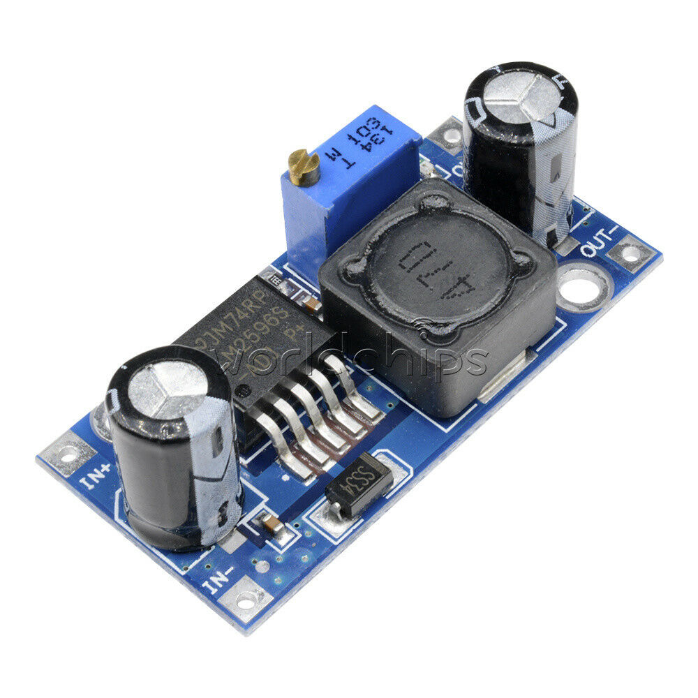 5Pcs Output 1.23V-30V DC-DC Buck Converter Step Down Module LM2596 Power Supply
