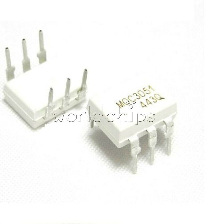 3PCS IC MOC3051 6-DIP FSC OPTOCOUPLER TRIAC-OUT