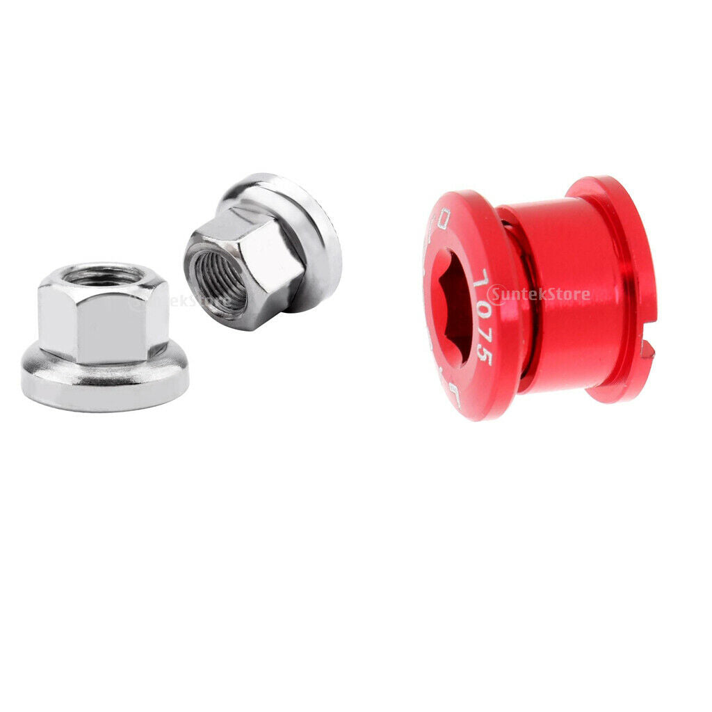 1 Pair Steel Bicycle Track Wheel Nuts + 1pcs MTB Alloy Bike Crank Arm Screw High