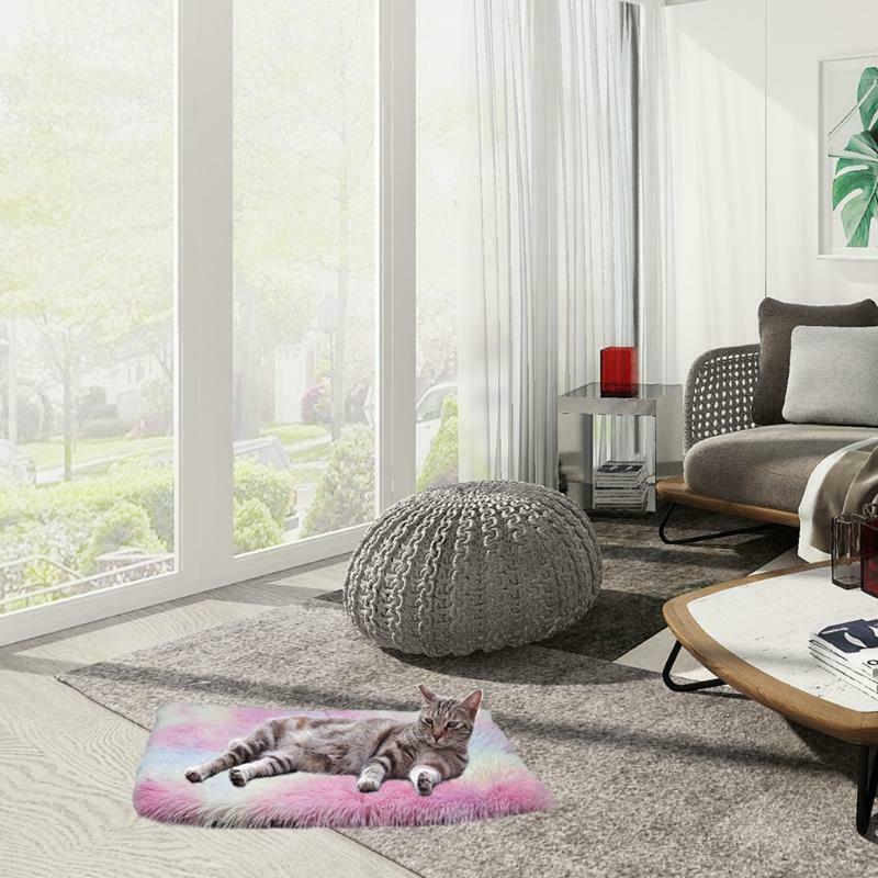 2-in-1 Pet Cushion Bed Sleep House Soft Plush Anti Slip Puppy Dog Cat Kitty Mat
