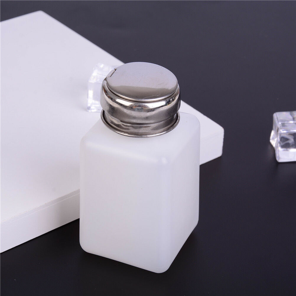 1Pc Nail Polish Remover Cleanser Dispenser Empty Acetone Pump Bottle Contai_BDA