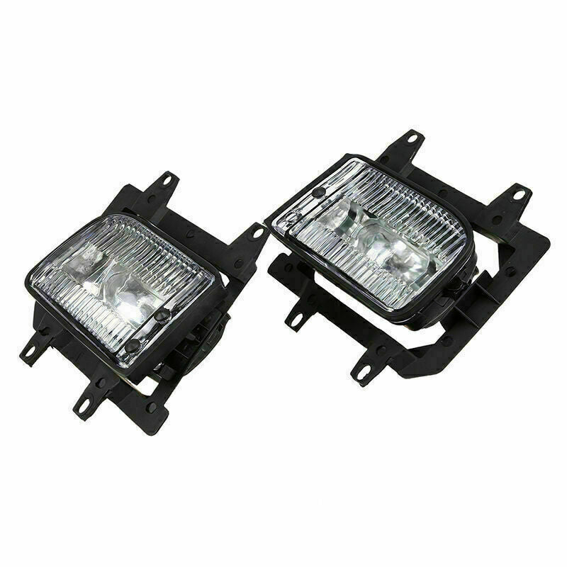 Pair Front Bumper Fog Light Lamp Housings Clear Lens For BMW E30 318i 325i 82-91